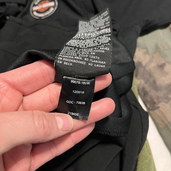 Harley Davidson Performance Fast Dry Vented classic Shirt black women's medium - Picture 12 of 12